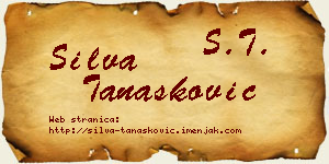Silva Tanasković vizit kartica